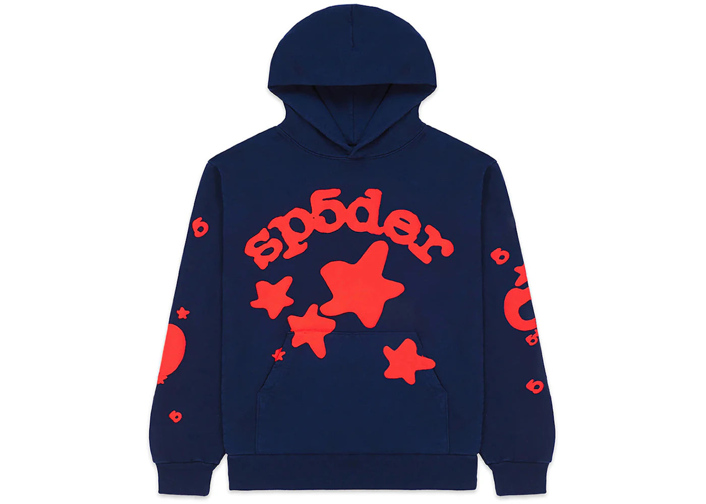 Sp5der Hoodie "Beluga Navy/Red"