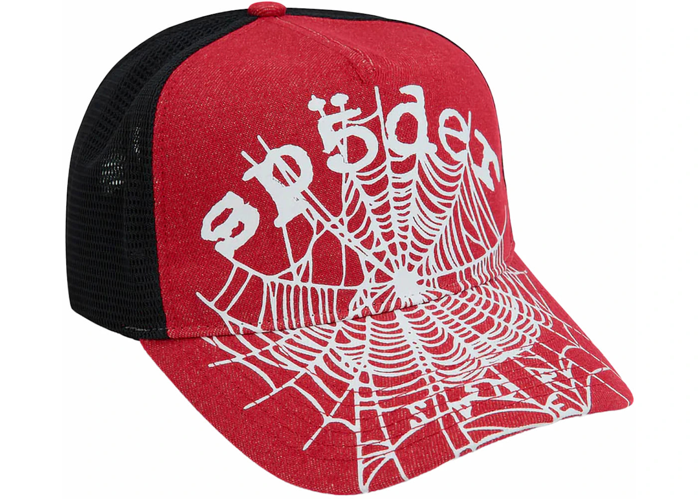 Sp5der Trucker Hat "Red/White"