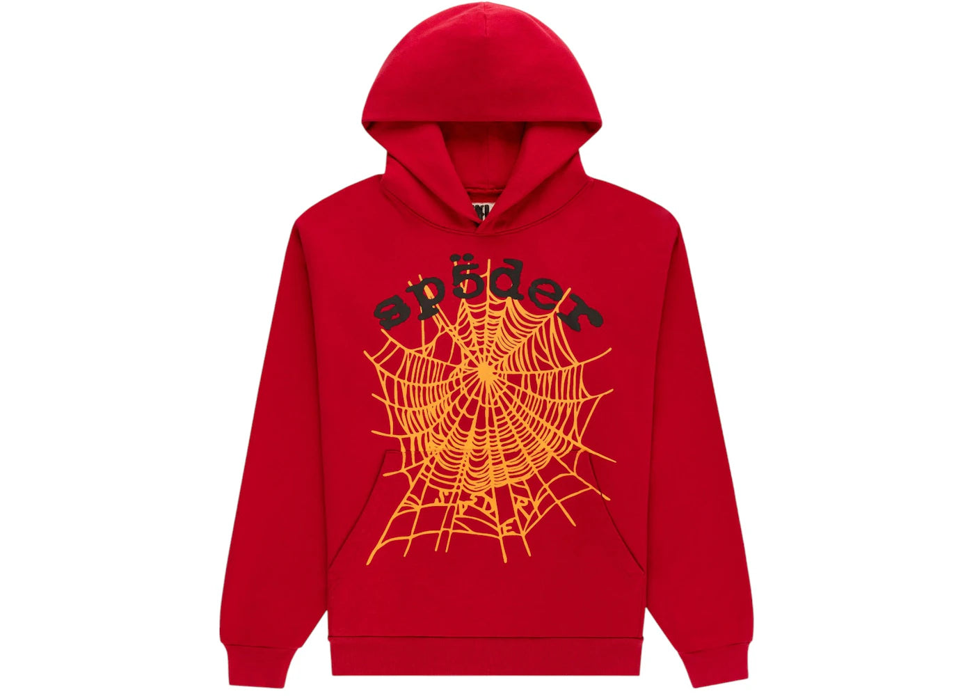 Sp5der Hoodie "OG Web Red/Yellow"