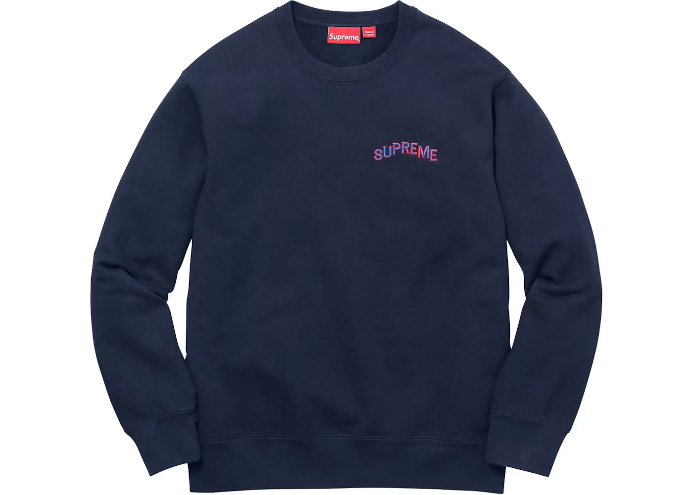 Supreme Crewneck "Step Arc Logo Navy"