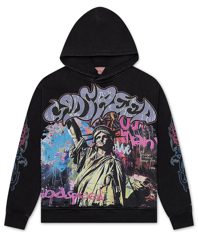 Godspeed Hoodie "Vandal Black Wash"