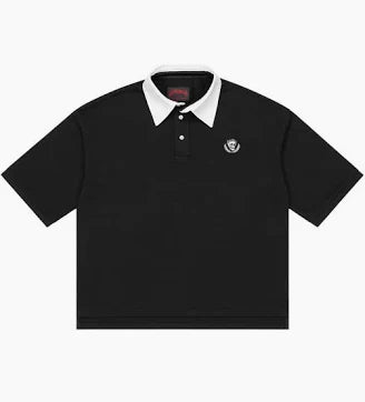 Godspeed Polo "Victor Minimal Crest Black"