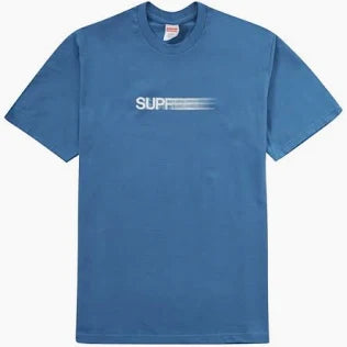 Supreme Tee "Motion Logo Faded Blue"