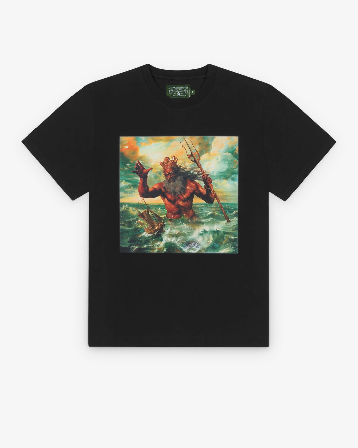 Denim Tears Tee "Black Poseidon"