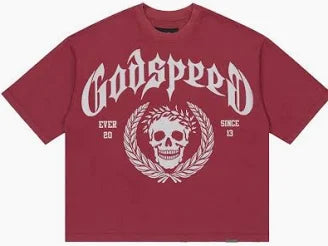 Godspeed Tee "Victor Crest Red"
