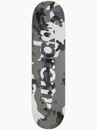 Supreme Skate Deck "Black Camo Logo"