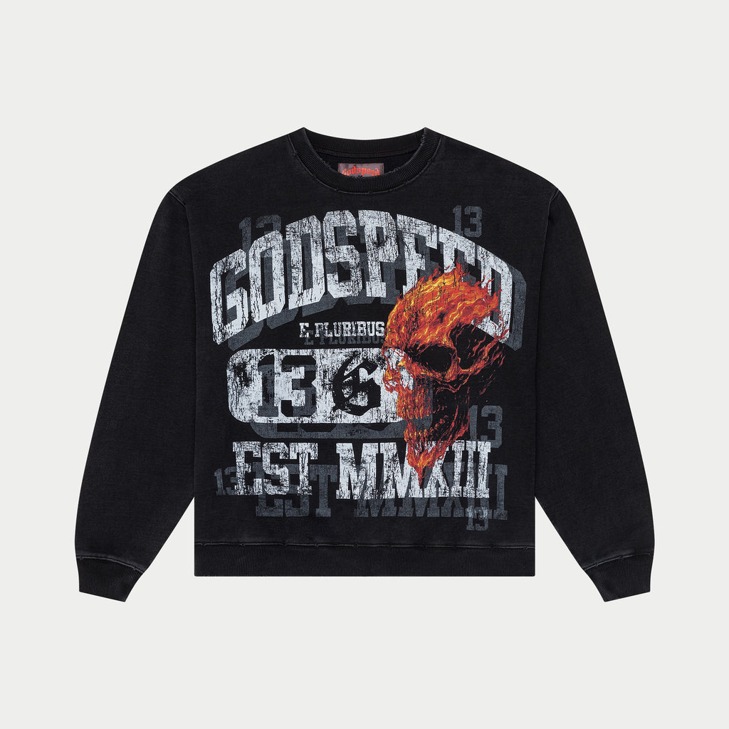 Godspeed Crewneck "Seeing Double Black"
