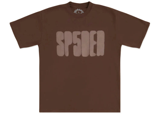 Sp5der Tee "Focused Logo Brown"