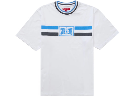 Supreme Tee "Warm Up Stripe White"