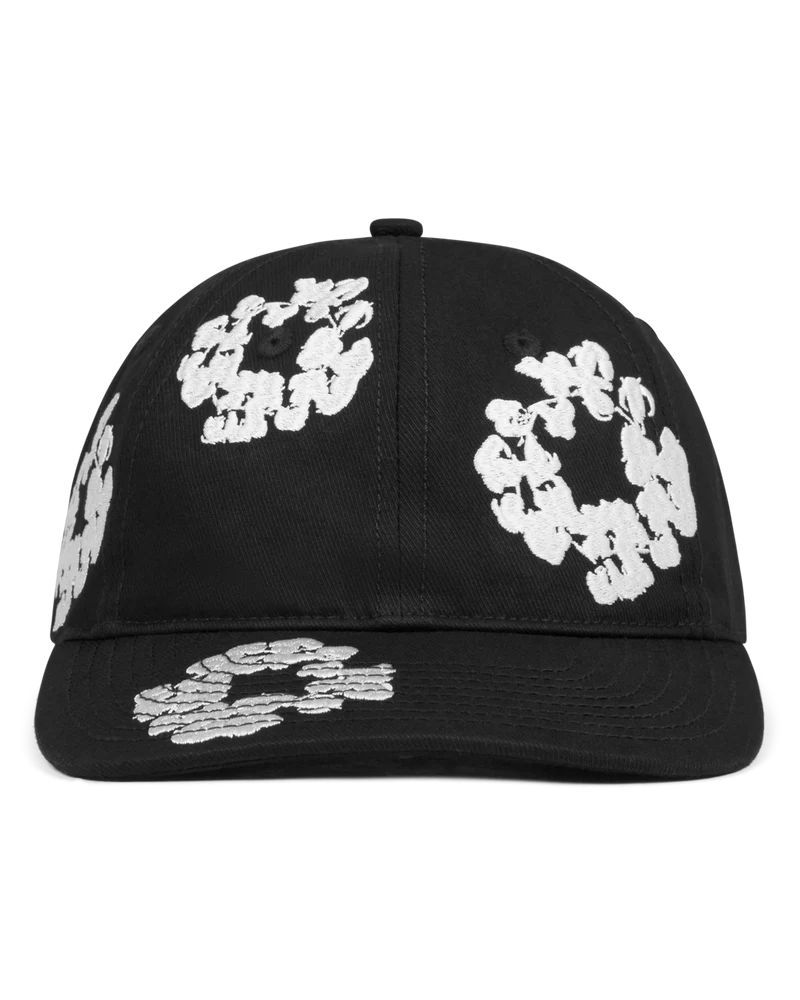 Denim Tears Hat "Cotton Wreath Black"