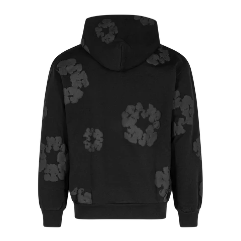 Denim Tears Cotton Wreath Hoodie "Black Monochrome"