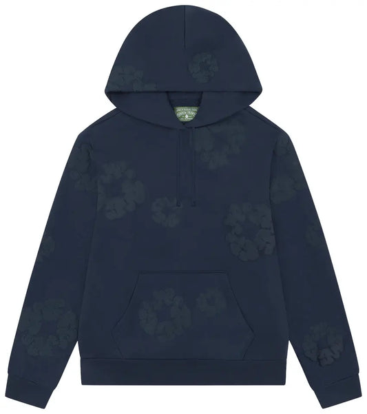 Denim Tears Mono Cotton Wreath Hoodie "Navy"