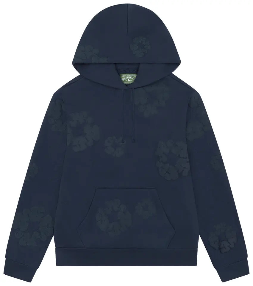 Denim Tears Mono Cotton Wreath Hoodie "Navy"