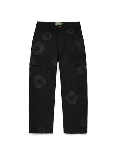 Denim Tears Cargo Pants "Mono Wreath Black"
