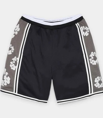 Denim Tears Shorts "Cotton Wreath Olaf Black"