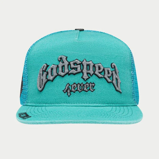 Godspeed Trucker Hat "Teal/Grey"