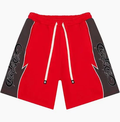 Godspeed Halftime Shorts "Red Acid Wash"
