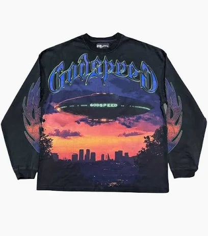 Godspeed Longsleeve "UFO Black"