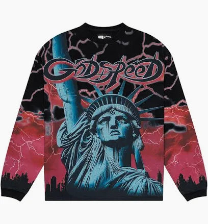 Godspeed Longsleeve "Voltage Red"