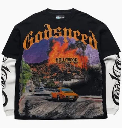 Godspeed Longsleeve "Hollywood Double Layer Black"