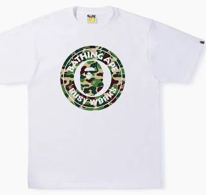 Bape Tee "White ABC Camo Busyworks"