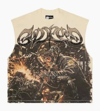 Godspeed Sleeveless "Steel Sharpens Steel Bone"