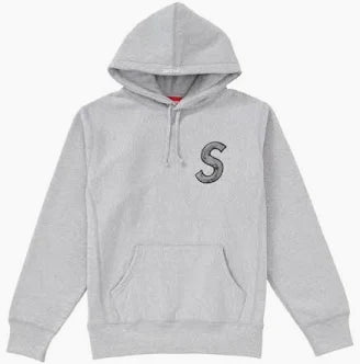 Supreme S Logo Hoodie "Heather Grey"
