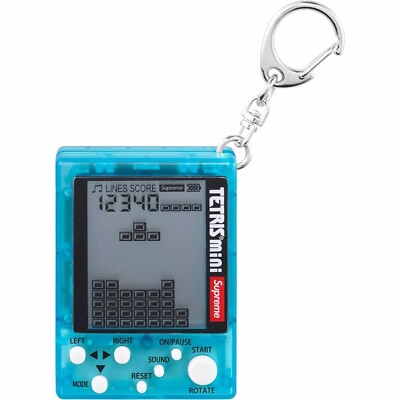 Supreme Tetris Mini Keychain Blue