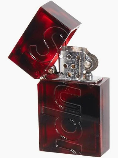 Supreme Tsubota Pearl Hard Edge Zippo Red
