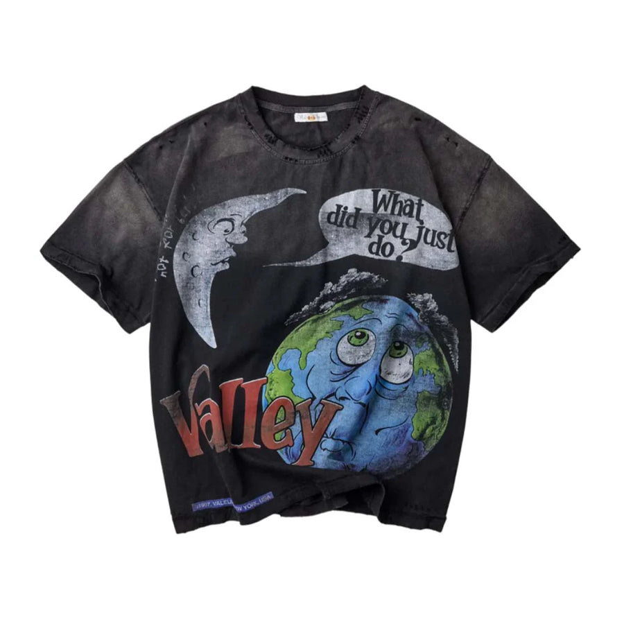 Valley Tee "World Peace" (Black)